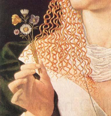 BARTOLOMEO VENETO Alleged portrait of Lucrezia Borgia Spain oil painting art